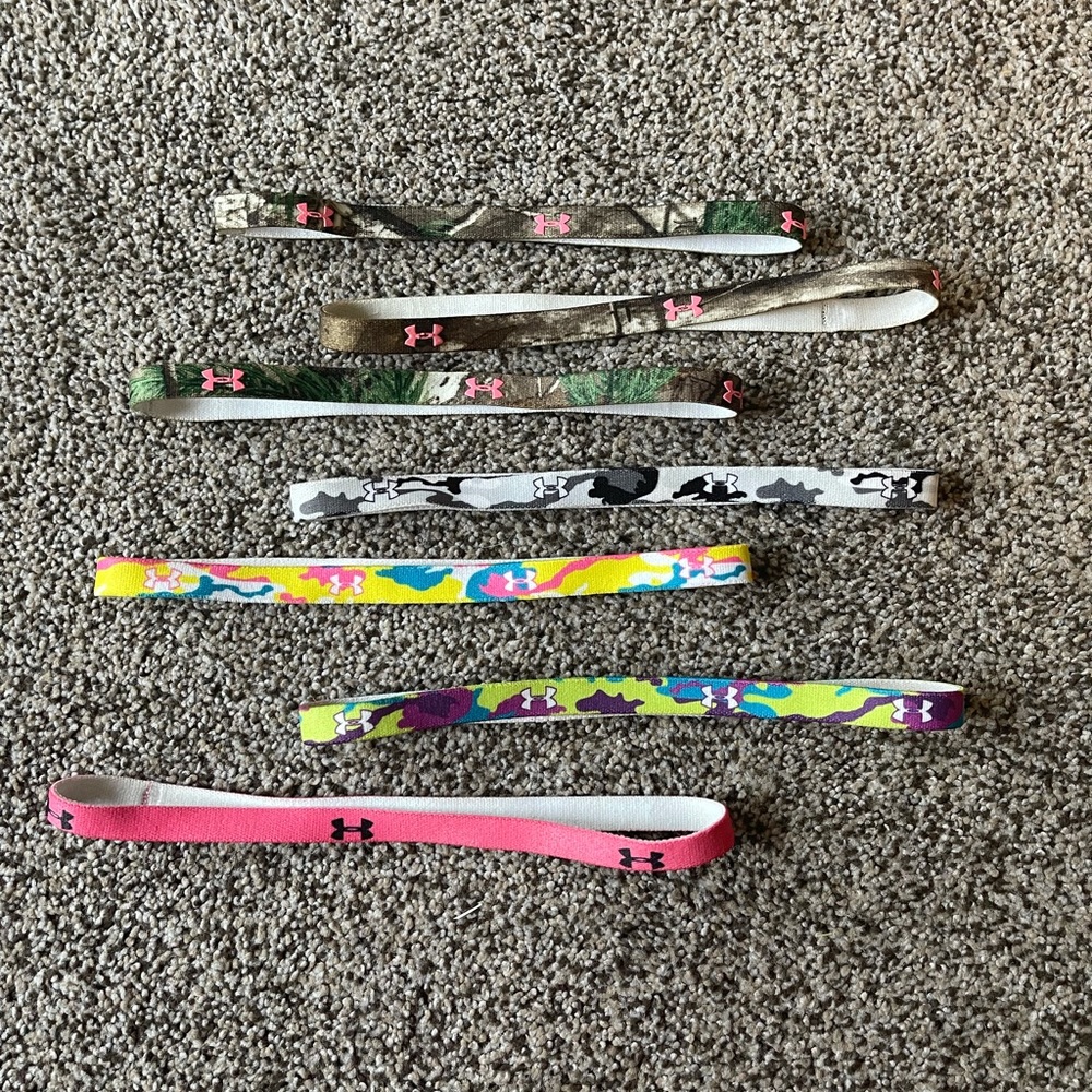 Set of 7 Under Armour Headbands